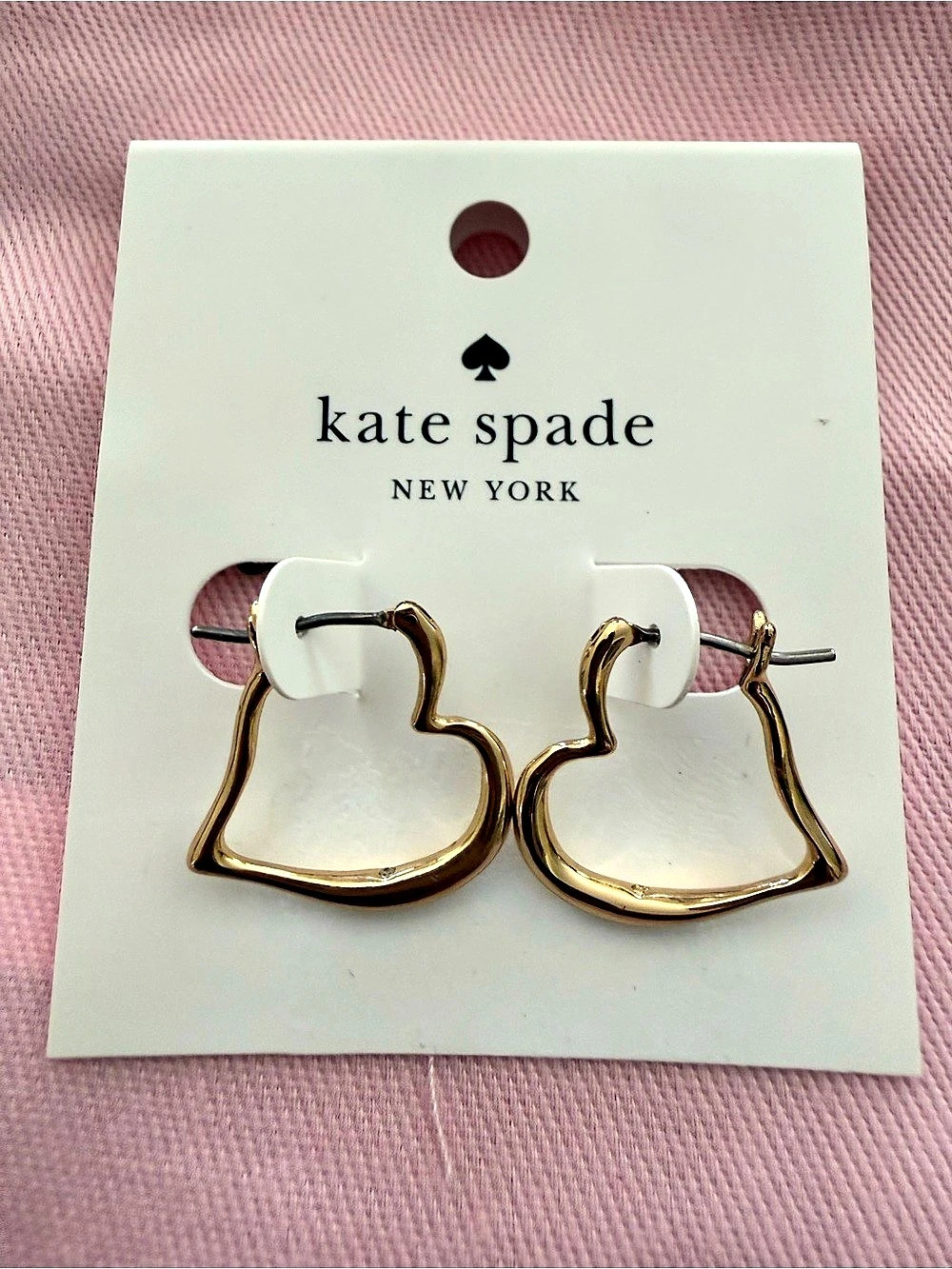New Kate Spade Gold-Tone Earrings - Picture 6 of 7